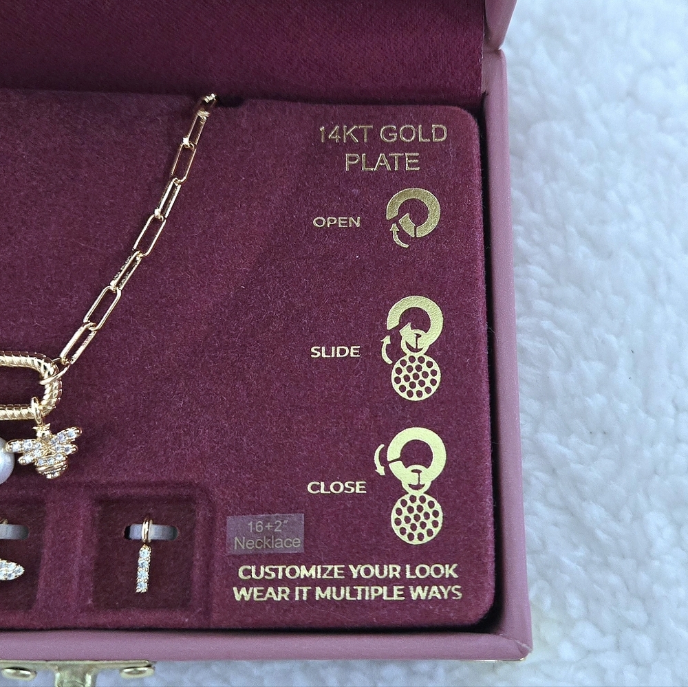 Charm Bar Interchangeable Charms Necklace - NIB - Picture 9 of 16